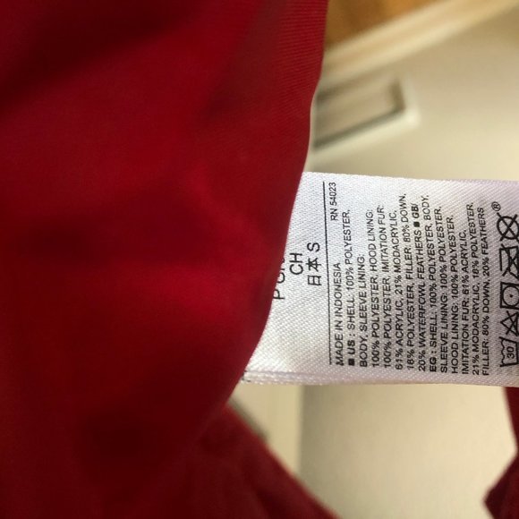 NWT Gap Down Parka Winter Jacket size Small Tall - Picture 10 of 10